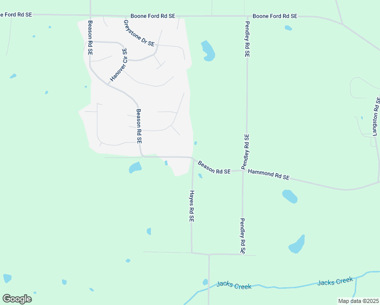 map of restaurants, bars, coffee shops, grocery stores, and more near 644 Beason Road Southeast in Calhoun