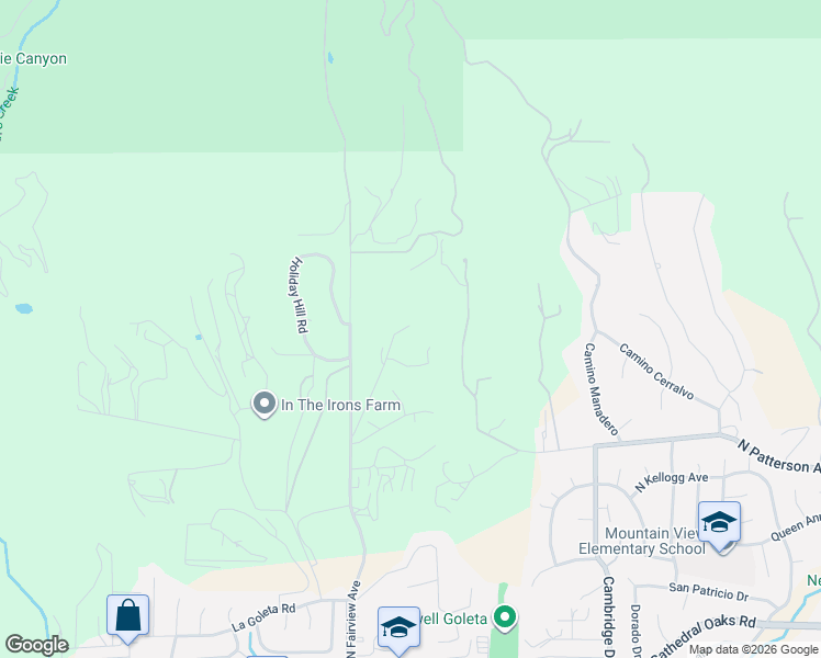 map of restaurants, bars, coffee shops, grocery stores, and more near 1150 North Fairview Avenue in Goleta