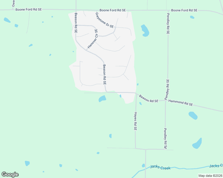 map of restaurants, bars, coffee shops, grocery stores, and more near 556 Beason Road Southeast in Calhoun