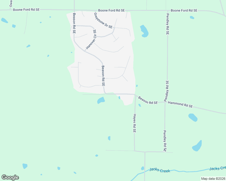 map of restaurants, bars, coffee shops, grocery stores, and more near 556 Beason Road Southeast in Calhoun