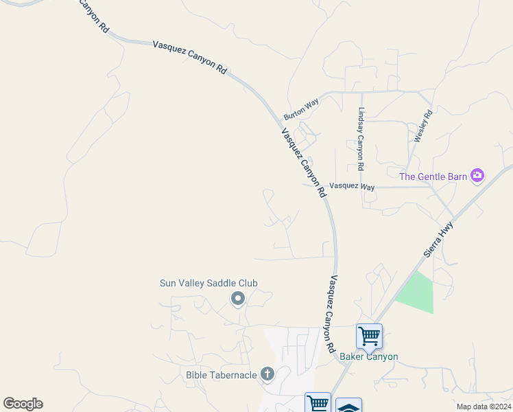 map of restaurants, bars, coffee shops, grocery stores, and more near 30435 Brandywine Canyon Road in Los Angeles County