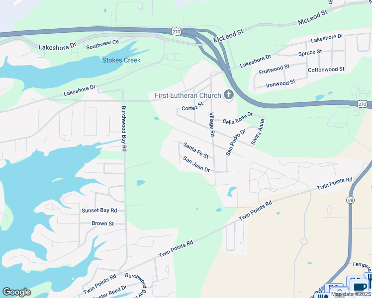 map of restaurants, bars, coffee shops, grocery stores, and more near 183 Santa Fe Street in Hot Springs