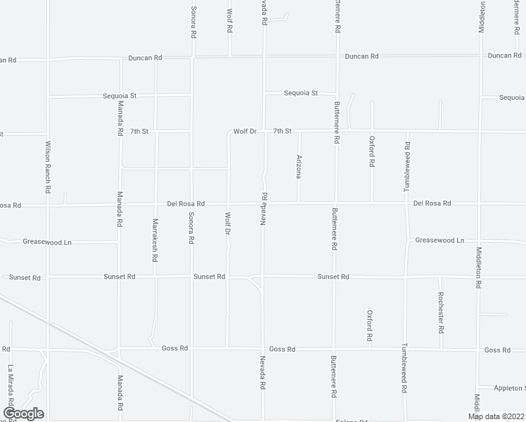 map of restaurants, bars, coffee shops, grocery stores, and more near 11501 Nevada Road in Phelan