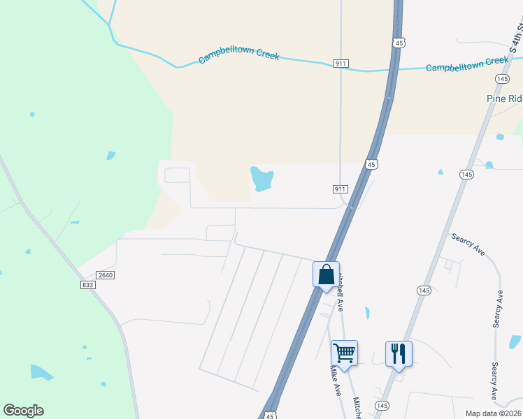 map of restaurants, bars, coffee shops, grocery stores, and more near 137 Colt Lane in Guntown