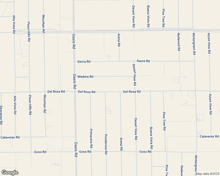 map of restaurants, bars, coffee shops, grocery stores, and more near 2835 Del Rosa Road in Phelan