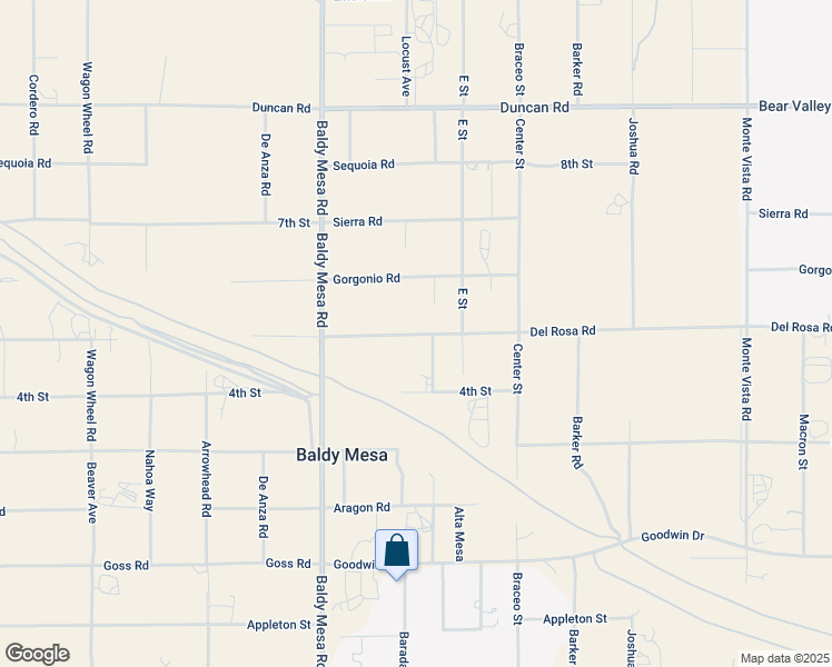map of restaurants, bars, coffee shops, grocery stores, and more near 9944 5th Street in Victorville
