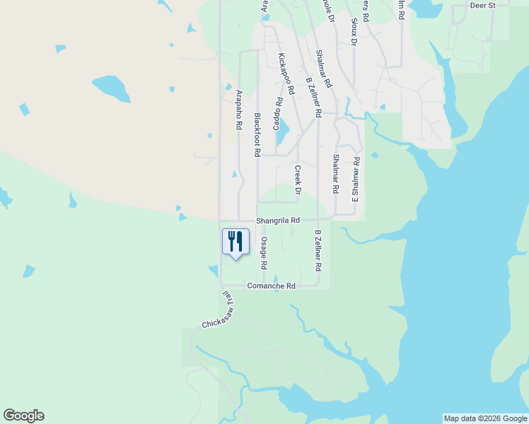 map of restaurants, bars, coffee shops, grocery stores, and more near 2989 Blackfoot Road in Sulphur