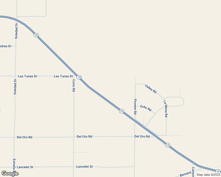 map of restaurants, bars, coffee shops, grocery stores, and more near 22099 California 18 in Apple Valley