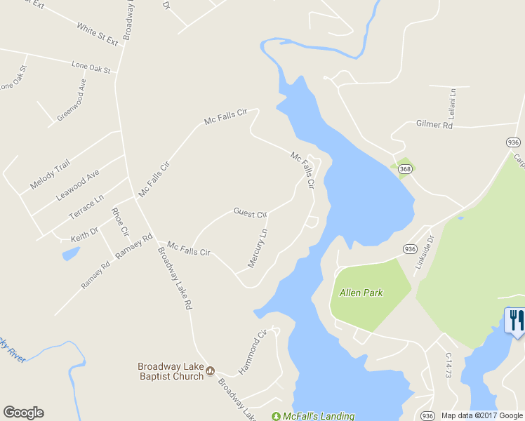 map of restaurants, bars, coffee shops, grocery stores, and more near 127 Guest Circle in Anderson