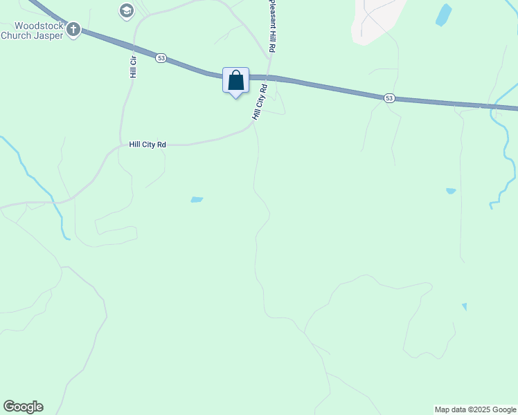 map of restaurants, bars, coffee shops, grocery stores, and more near 203 Firetower Road in Jasper