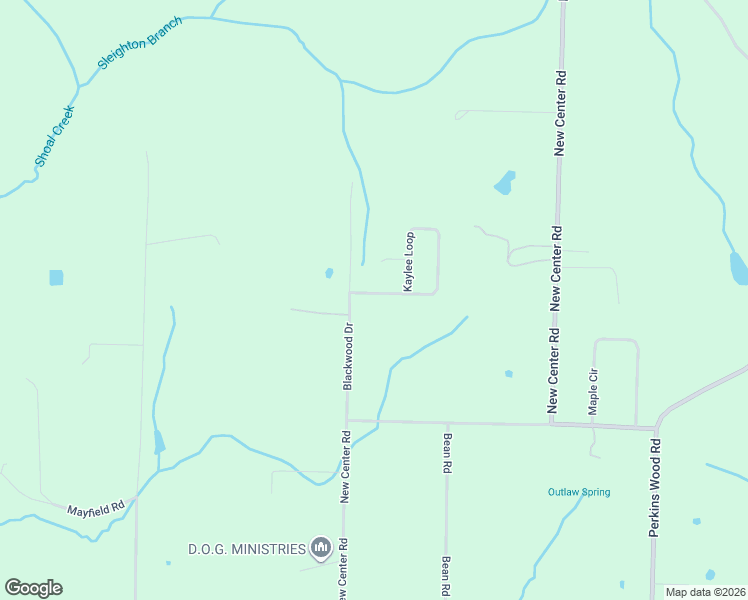 map of restaurants, bars, coffee shops, grocery stores, and more near 31 Kaylee Loop in Hartselle