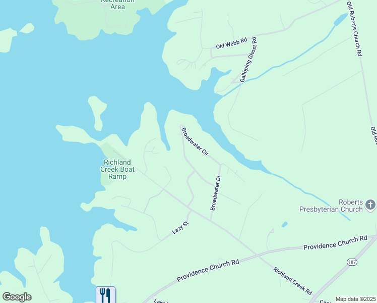 map of restaurants, bars, coffee shops, grocery stores, and more near 314 Broadwater Circle in Anderson