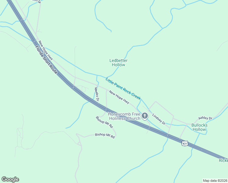 map of restaurants, bars, coffee shops, grocery stores, and more near 570 New Hope Highway in Grant