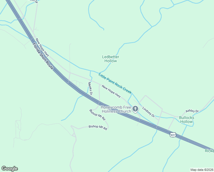 map of restaurants, bars, coffee shops, grocery stores, and more near 570 New Hope Highway in Grant