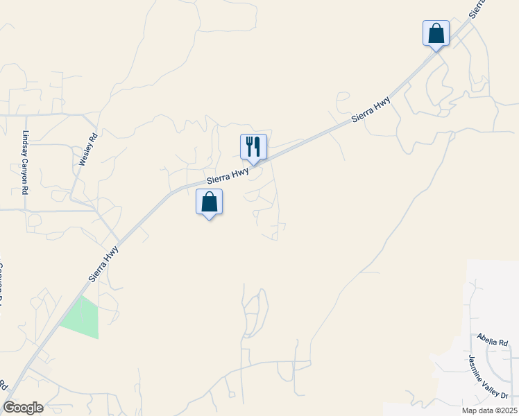 map of restaurants, bars, coffee shops, grocery stores, and more near The Old Dirt Road in Los Angeles County