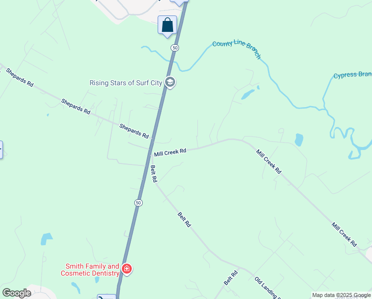 map of restaurants, bars, coffee shops, grocery stores, and more near 185 Orchard Mill Road in Hampstead