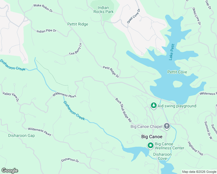 map of restaurants, bars, coffee shops, grocery stores, and more near Buck Skull Ridge Road in Pickens County