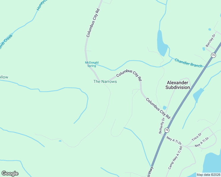 map of restaurants, bars, coffee shops, grocery stores, and more near 160 McCorkle Mountain Road in Scottsboro