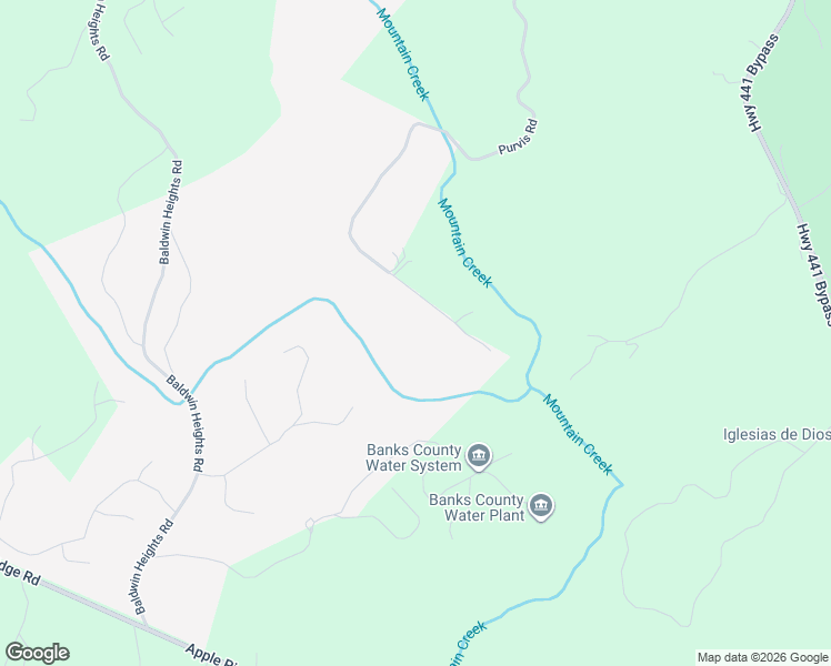 map of restaurants, bars, coffee shops, grocery stores, and more near 936 Purvis Road in Baldwin