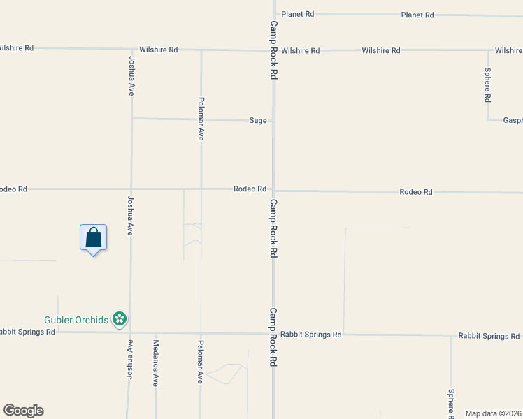map of restaurants, bars, coffee shops, grocery stores, and more near 11578 Camp Rock Road in Lucerne Valley