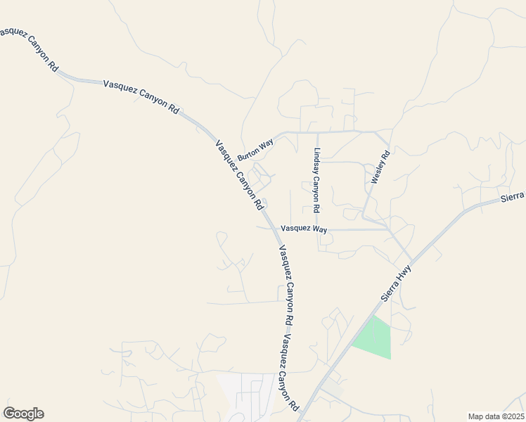 map of restaurants, bars, coffee shops, grocery stores, and more near Vasquez Canyon Road in Santa Clarita