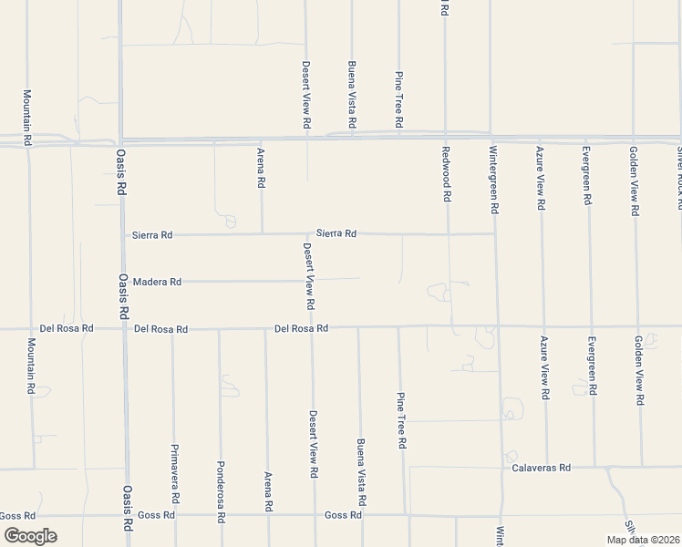 map of restaurants, bars, coffee shops, grocery stores, and more near 1354 Madera Road in Pinon Hills