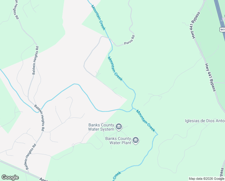 map of restaurants, bars, coffee shops, grocery stores, and more near 936 Purvis Road in Baldwin