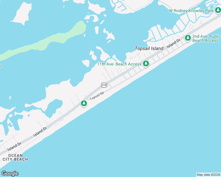 map of restaurants, bars, coffee shops, grocery stores, and more near 199 State Road 1583 in North Topsail Beach