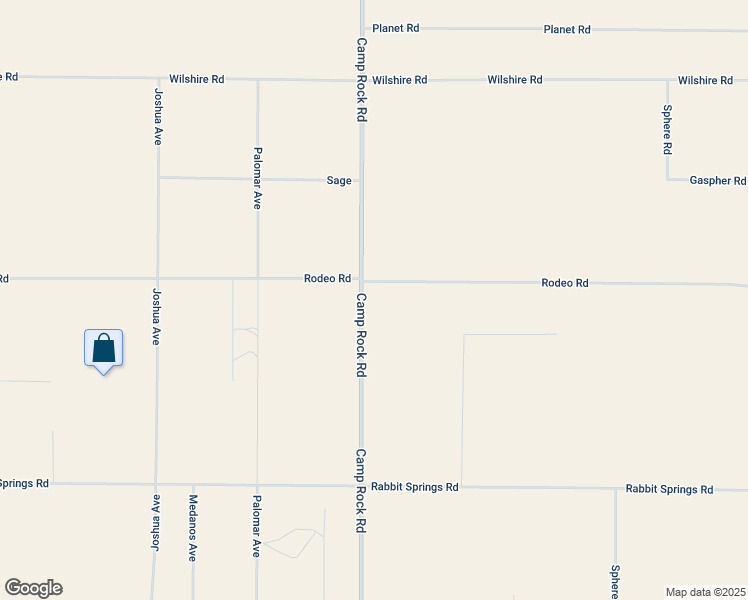 map of restaurants, bars, coffee shops, grocery stores, and more near 11651 Camp Rock Road in Lucerne Valley