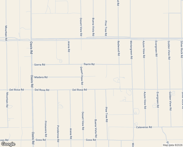 map of restaurants, bars, coffee shops, grocery stores, and more near 1354 Madera Road in Pinon Hills