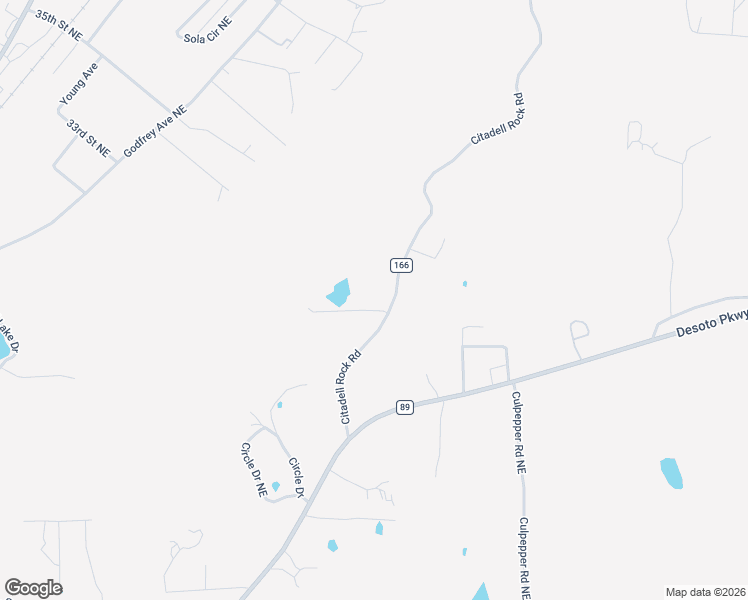 map of restaurants, bars, coffee shops, grocery stores, and more near 3208 Citadell Rock Road in Fort Payne