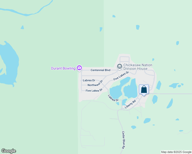 map of restaurants, bars, coffee shops, grocery stores, and more near 610 Terrace Place in Sulphur