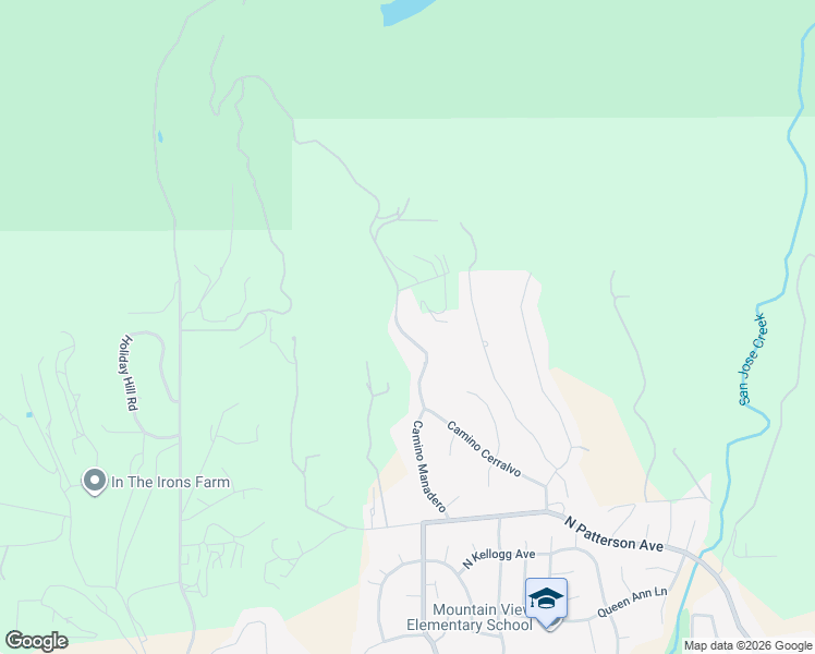 map of restaurants, bars, coffee shops, grocery stores, and more near 1410 Camino Manadero in Santa Barbara
