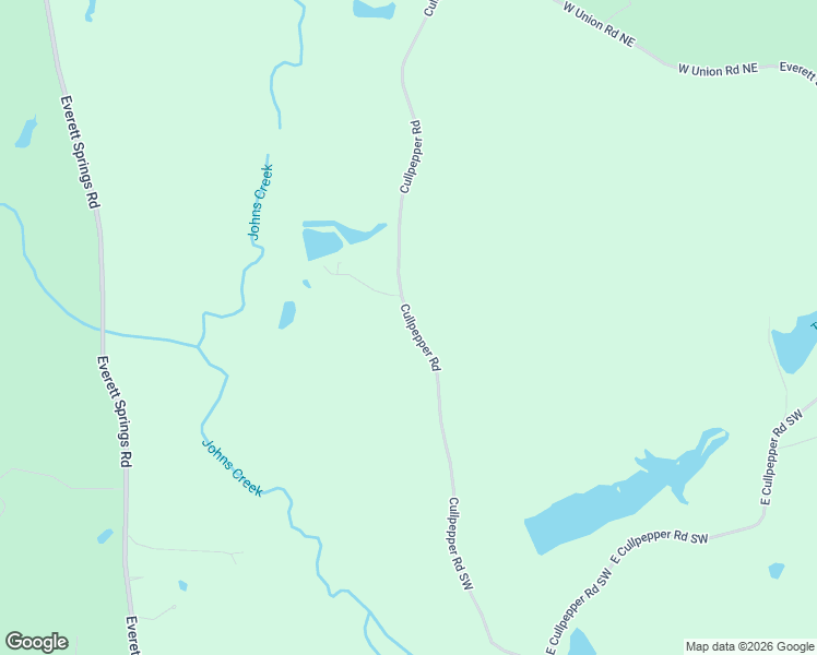 map of restaurants, bars, coffee shops, grocery stores, and more near Culpepper Road Northeast in Floyd County