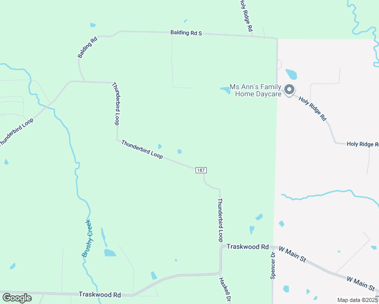 map of restaurants, bars, coffee shops, grocery stores, and more near 2128 Thunderbird Loop in Traskwood