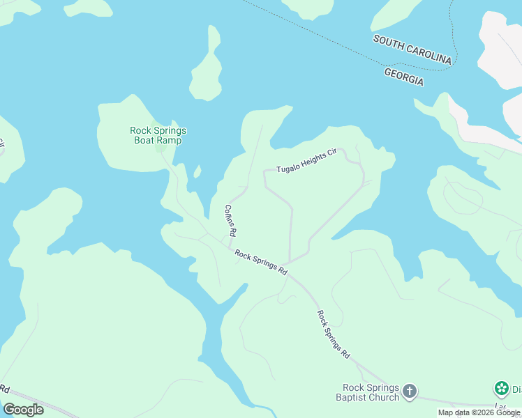 map of restaurants, bars, coffee shops, grocery stores, and more near 170 Collins Road in Lavonia