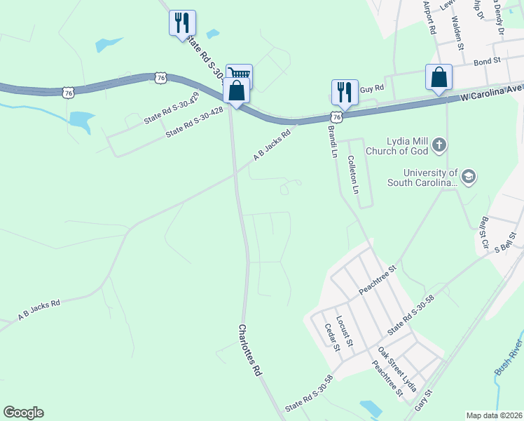 map of restaurants, bars, coffee shops, grocery stores, and more near 100 Clinton Manor Drive in Clinton