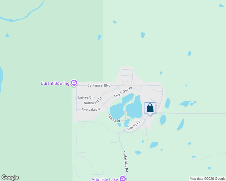 map of restaurants, bars, coffee shops, grocery stores, and more near 505 Northwest Drive in Sulphur