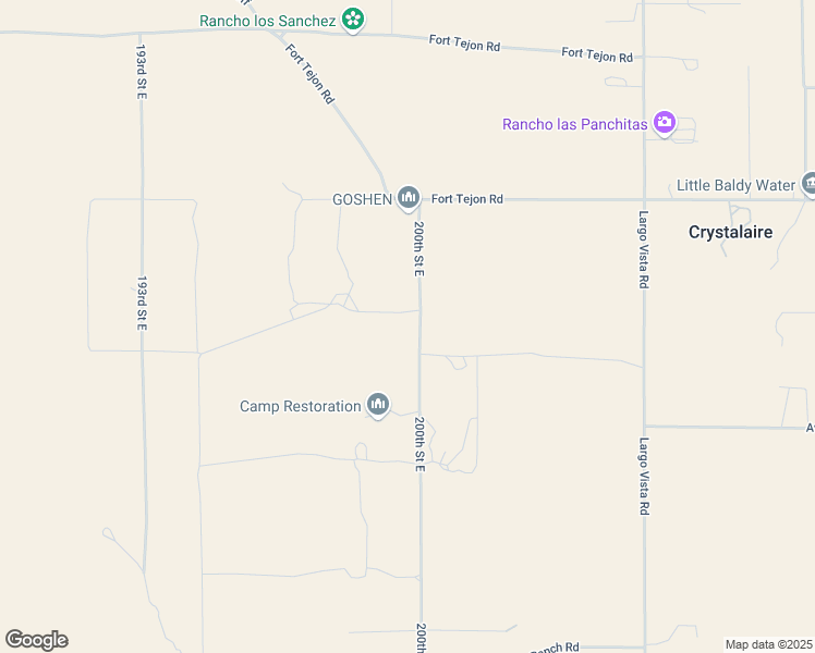 map of restaurants, bars, coffee shops, grocery stores, and more near Avenue Y in Llano