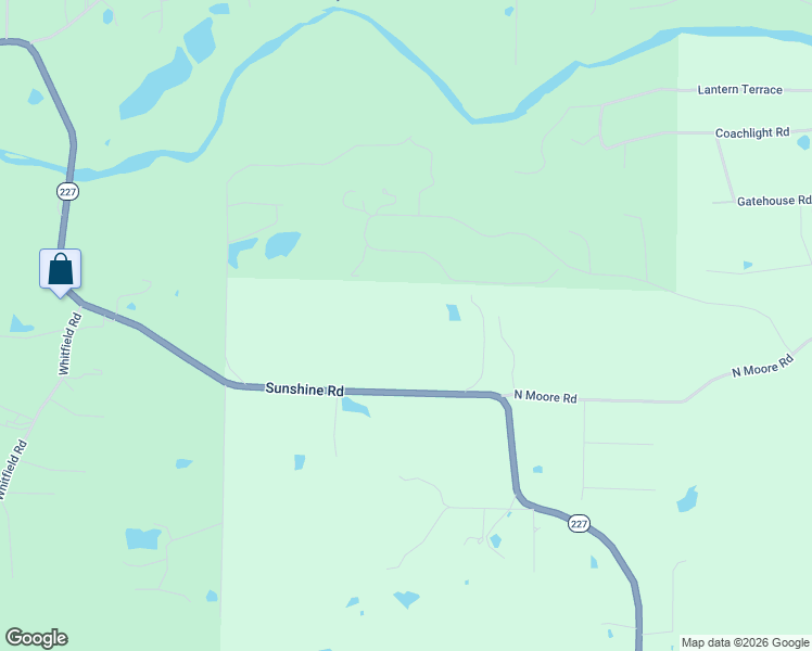 map of restaurants, bars, coffee shops, grocery stores, and more near 2032 North Moore Road in Hot Springs