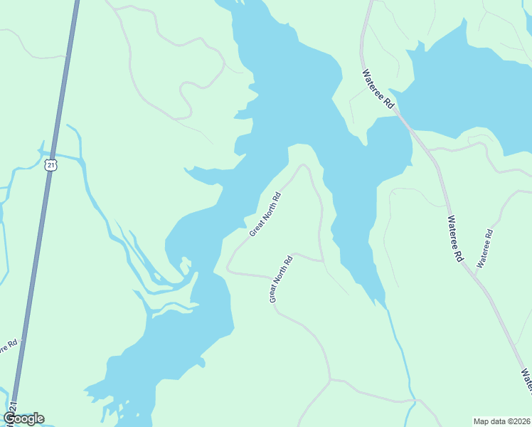 map of restaurants, bars, coffee shops, grocery stores, and more near 2051 Great North Road in Winnsboro