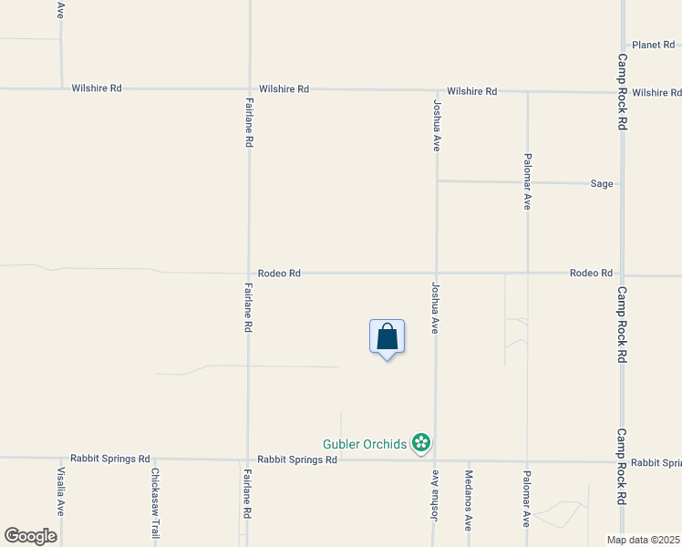 map of restaurants, bars, coffee shops, grocery stores, and more near Rodeo Road in Lucerne Valley