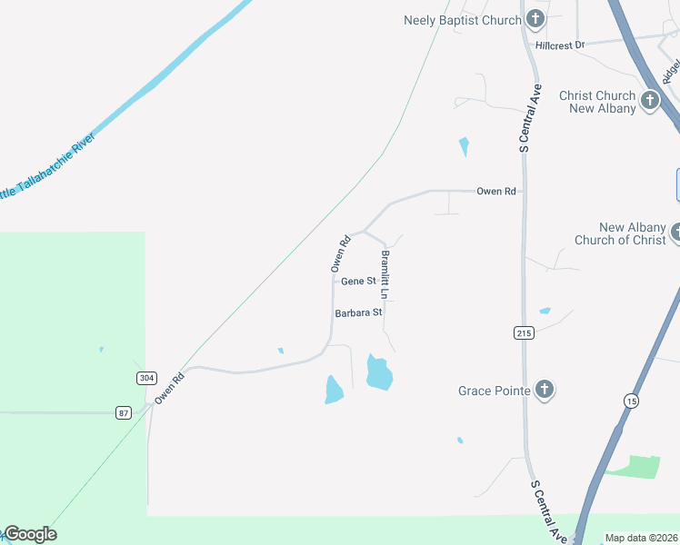 map of restaurants, bars, coffee shops, grocery stores, and more near 655 Owen Road in New Albany