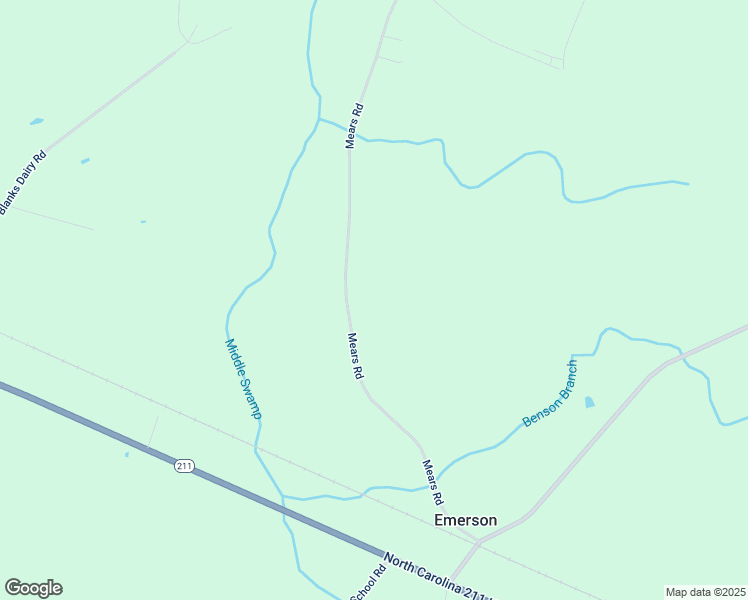 map of restaurants, bars, coffee shops, grocery stores, and more near 1553 Mears Road in Clarkton