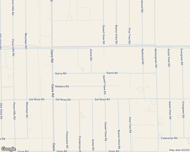 map of restaurants, bars, coffee shops, grocery stores, and more near 1271 Sierra Road in Pinon Hills