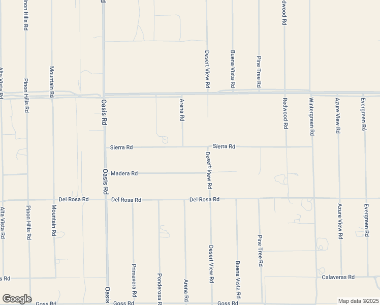 map of restaurants, bars, coffee shops, grocery stores, and more near Sierra Road in Pinon Hills