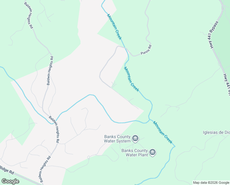 map of restaurants, bars, coffee shops, grocery stores, and more near 869 Purvis Road in Baldwin