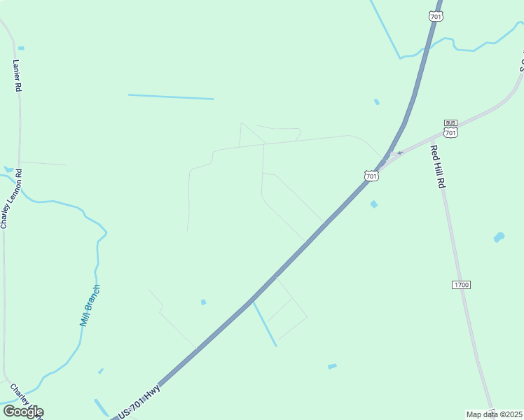 map of restaurants, bars, coffee shops, grocery stores, and more near 193 Peach Street in Clarkton
