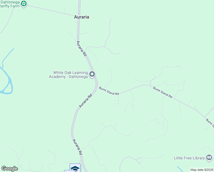 map of restaurants, bars, coffee shops, grocery stores, and more near 85-275 Burnt Stand Road in Dawsonville