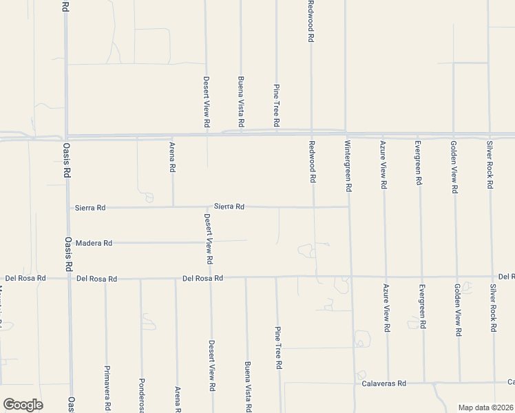 map of restaurants, bars, coffee shops, grocery stores, and more near 1446 Sierra Road in Pinon Hills